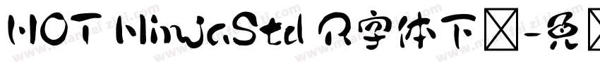 HOT NinjaStd R字体下载字体转换
